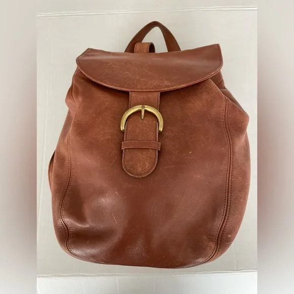 Coach | Bags | Vintage Coach Brown Leather Back Sac Bag No  display picture 2